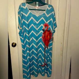 Leona Lovegrove flamingo dress NWT 3X
